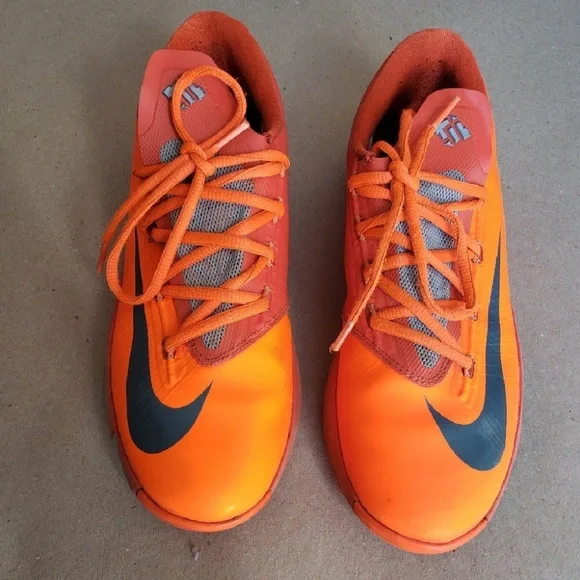 Nike Shoes Nike Kevin Durant Vi Orange And Gray Poshmark